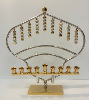 Gold and Silver Plated Menorah